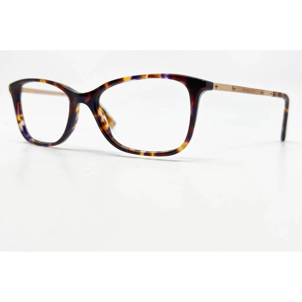 Michael Kors Eyeglasses Women Tortoise Purple Antibes MK4016 3032 53-17-140